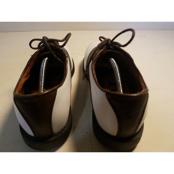 Nike Air Golf Shoes Kempshall Last Men's Sz 8 Brown White - Picture 3 of 9